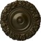 Ekena Millwork Marseille Ceiling Medallion (Fits Canopies up to 7 3/8"), Hand-Painted Green Gold, 21"OD x 2"P CM21MAGGS - alternate 1
